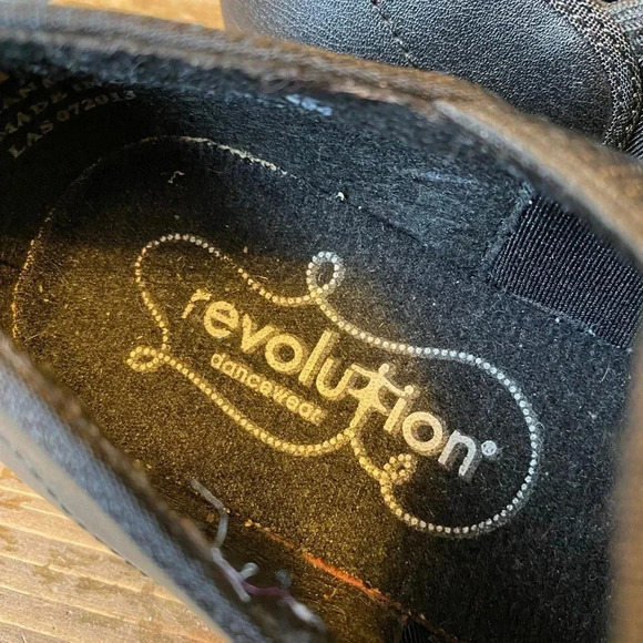 Revolution Dancewear Black Tape Shoes Girl Size 2AD/M - Picture 6 of 6